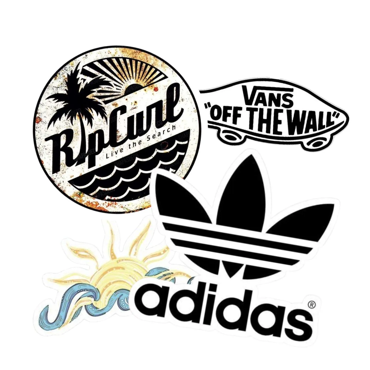 Ejemplos de logos en calcos personalizados
