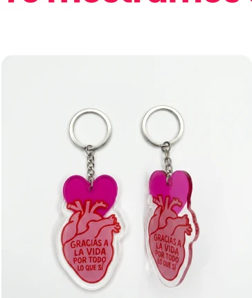 Llaveros personalizados rosas